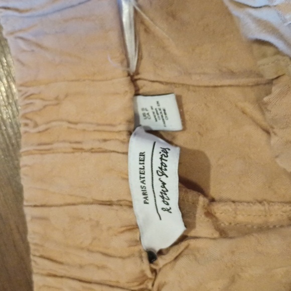 & Other Stories Khaki Tan Luxury Pajama Style Trousers A1 - Picture 5 of 7